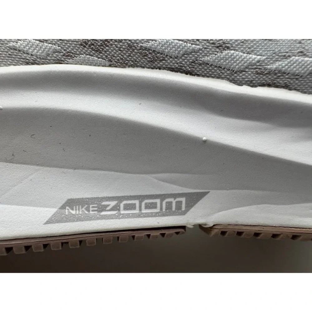 Nike Air Zoom Pegasus 35 Womens 9.5 Grey White Running Shoes AH8392-002 Sneakers
